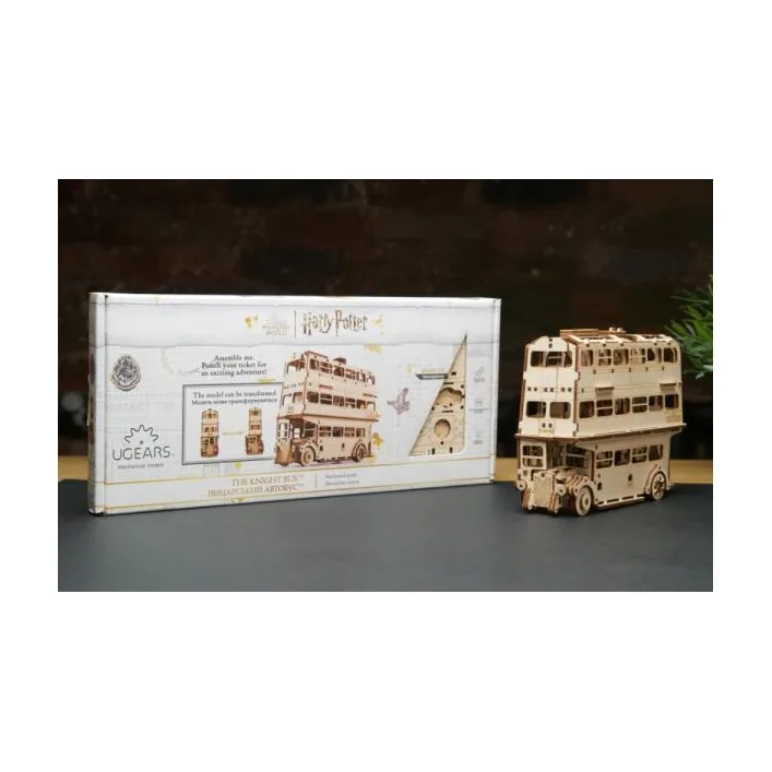 Деревянный механический 3D конструктор Ugears Рыцарский автобус (70172)