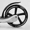 Самокат двухколесный 52753 "Best Scooter" (2) цвет БЕЛЫЙ, колеса PU - 20 см, широкий велосипедный руль, новый зажим руля, в коробке
