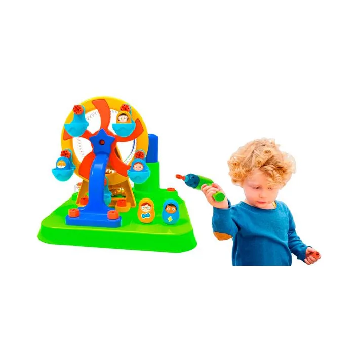 Набор для сборки Edu-Toys Колесо обозрения с инструментами 46 деталей (JS025)