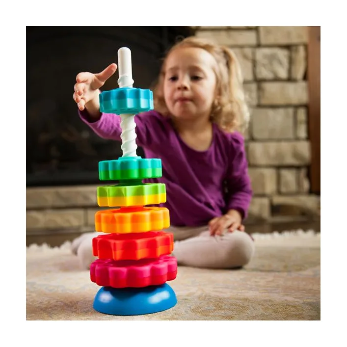 Винтовая пирамидка Fat Brain Toys SpinAgain тактильная (F110ML)