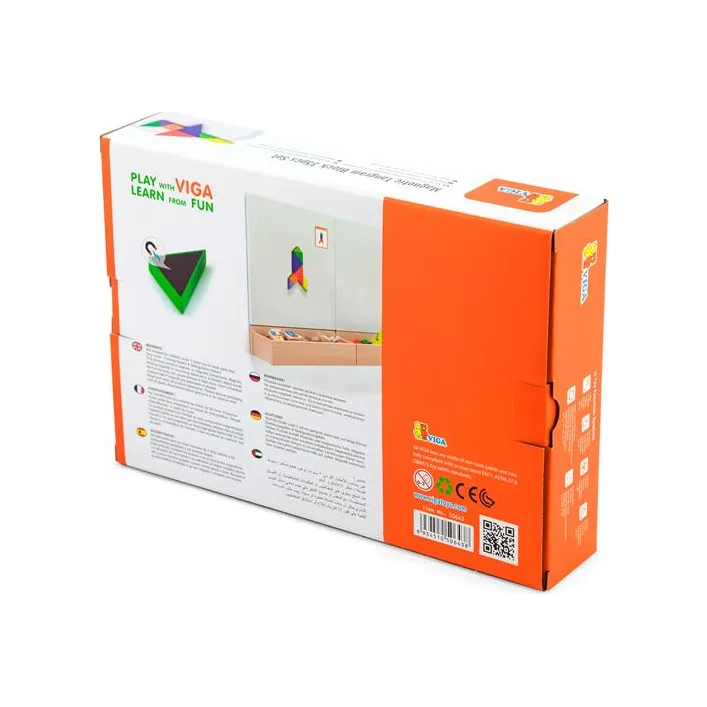 Магнитный танграм для досок Viga Toys 35 эл. (50643FSC)