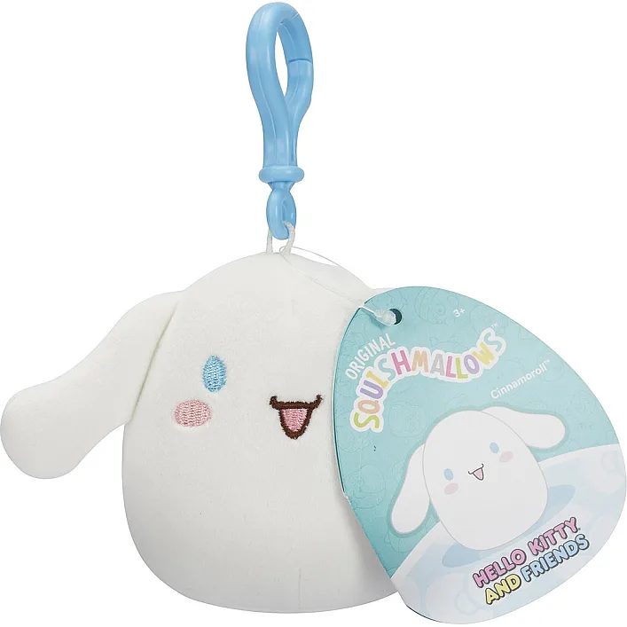 М'яка іграшка на кліпсі SQUISHMALLOWS серії "Хелоу Кітті" - СІННАМОРОЛЛ (9 cm)