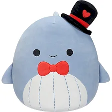 М'яка іграшка SQUISHMALLOWS – СИНІЙ КИТ САМІР (13 cm)