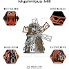 Коллекционная модель-конструктор Metal Time Mysterious Mill Мельница электронная двухцветная (MT054)