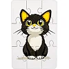 Деревянный пазл-раскраска "Котик" А5 Puz-22938 PuzzleOK (Дер2938)