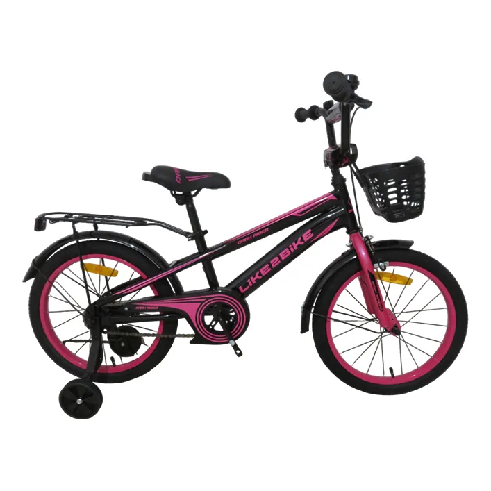 Велосипед детский 2-х колесный 16''арт. 241607Like2bike Dark Rider, черно-розовый, рама сталь, со звонком, ручной тормоз, сборка 75% (Вел8754)