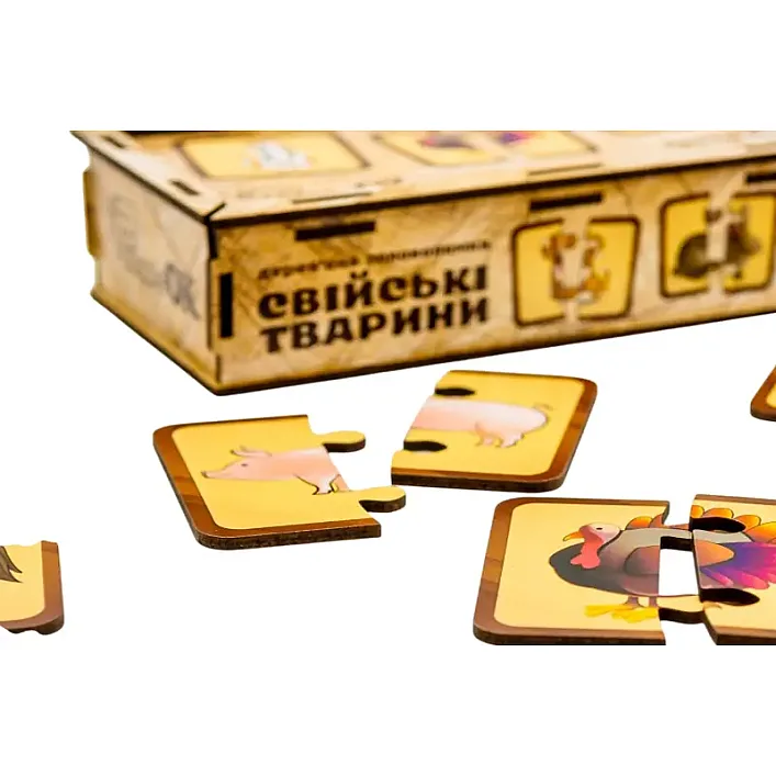 Деревянная головоломка "Домашние животные" Puz-37351 PuzzleOk (Дер3537)