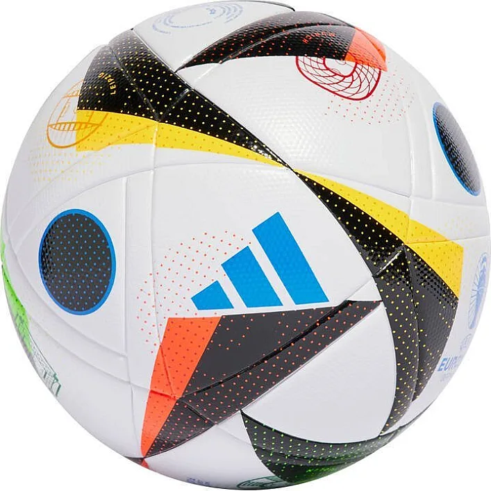 М'яч футбольний Adidas Euro24 Fussballiebe League IN9367 розмір 5, біло-чорний