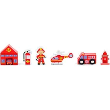 Набор для железной дороги Viga Toys Пожарная станция (50815)