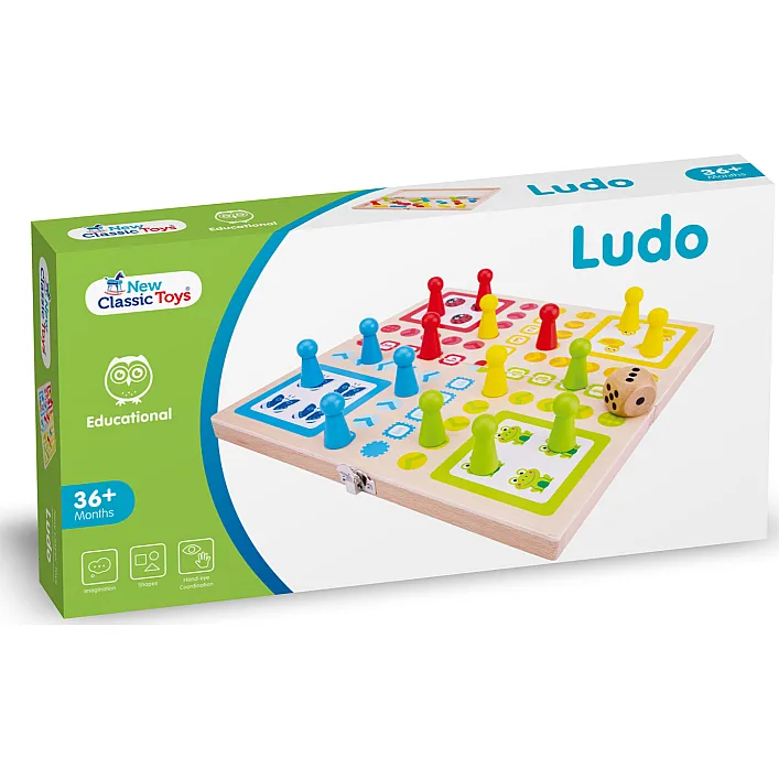 Дитяча гра Лудо, New Classic Toys, 2-4 гравці, арт. 10805