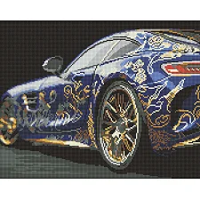 Алмазная мозаика "Изысканная машина" 40х50 см