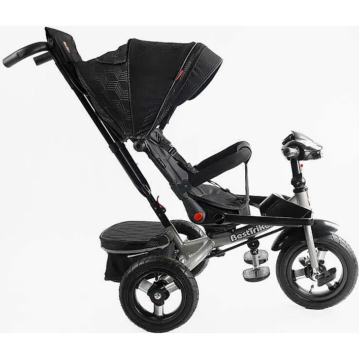 Велосипед 6088 F – 695-12 Best Trike (1) ПОВОРОТНОЕ СИДЕНИЕ, СЛОЖНОЕ КЕРМО, ФАРА МУЗЫКАЛЬНАЯ С USB,Bluetooth НАДУВНЫЕ КОЛЕСА, ПУЛЬТ ВКЛЮЧЕНИЯ СВЕТА И ЗВУКА
