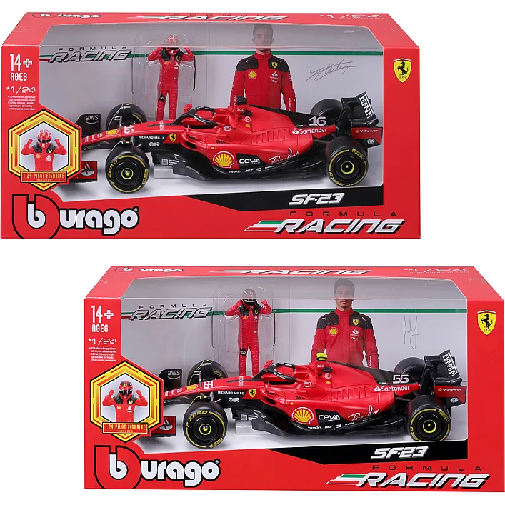 Автомодель з фігуркою - FERRARI SF-23 (1:24)