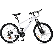 Велосипед SKD75 MTB 2605-2, 26 дюймов, стальная рама 16 Sunrun 24SP белый