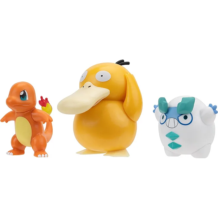 Набор игровых фигурок Pokemon W19 - Чармандер, Галарский Дарумака, Псайдак