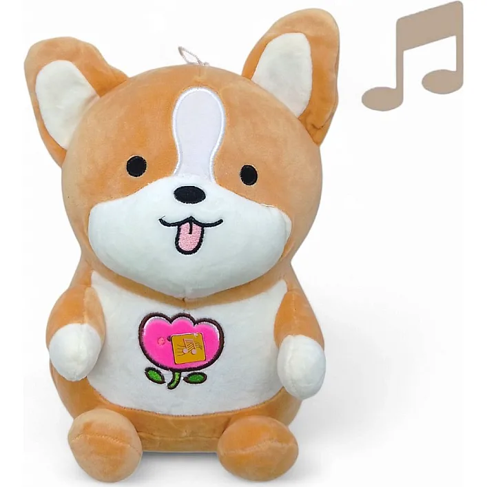 Мягкая игрушка "Песик Коржик", со звуком, 26 см