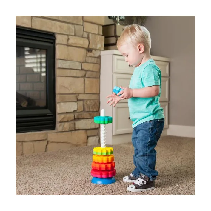 Винтовая пирамидка Fat Brain Toys SpinAgain тактильная (F110ML)