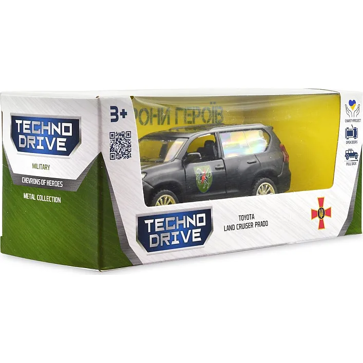 Автомодель серии Шевроны Героев - TOYOTA LAND CRUISER PRADO - 110 ОМБР (Маш6915)