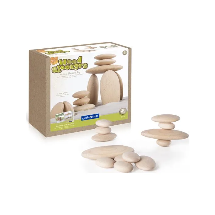 Деревянные блоки Guidecraft Natural Play Округлые камешки (G6771)