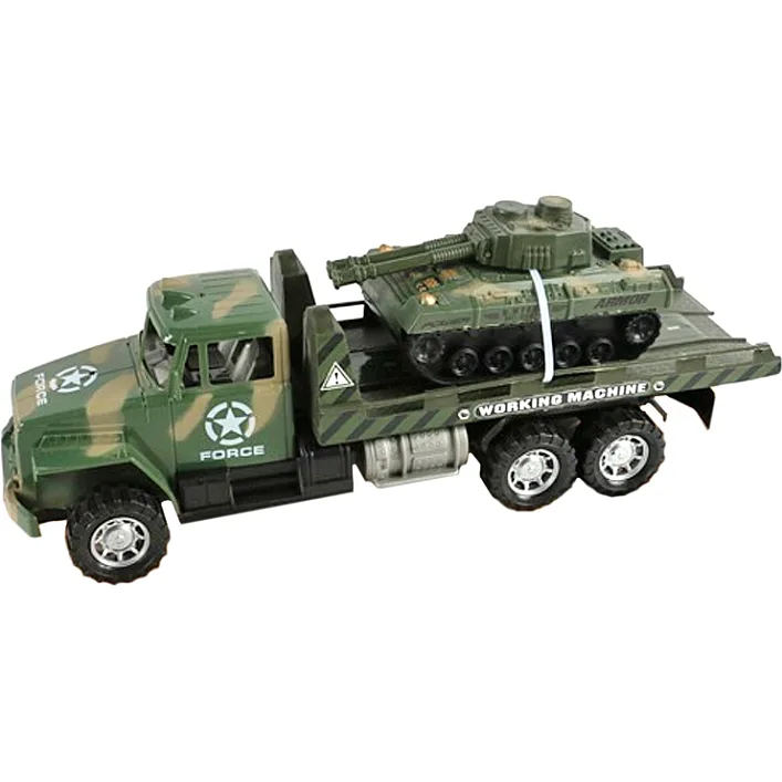 Автовоз військовий інерційний з танком в коробці 886-C2 р.45*14*20см (Маш4448)