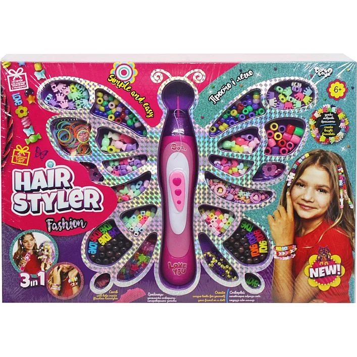 Набор для креативного творчества "Hair Styler. Fashion" плетение косичек, браслетов HS-01-01 DANKO (Дев2960)