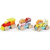 Поезд с машинками/Wooden toy "Train with a small cars" 13999 CUBIKA (Дер6247)