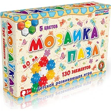 Мозаика-пазлы №5 (Ø40мм – 130 элементов) 1-146 Colorplast (Укр4146)