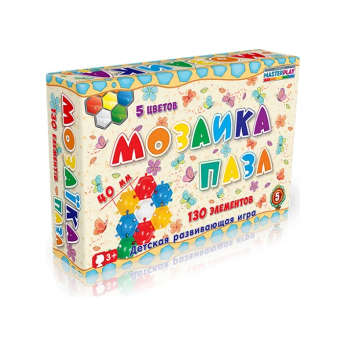 Мозаика-пазлы №5 (Ø40мм – 130 элементов) 1-146 Colorplast (Укр4146)