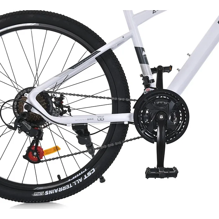 Велосипед SKD75 MTB 2605-2, 26 дюймов, стальная рама 16 Sunrun 24SP белый