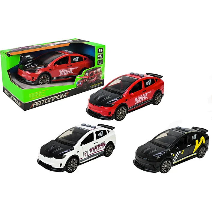 Машина "АВТОПРОМ" AP9918 батар., 3 цвета, в коробке 18*10*9,8см (Маш9352)