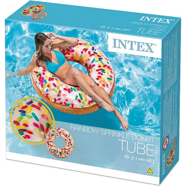 Круг надувной INTEX "Пончик" в коробке 56263 р.99см (Рез6263)