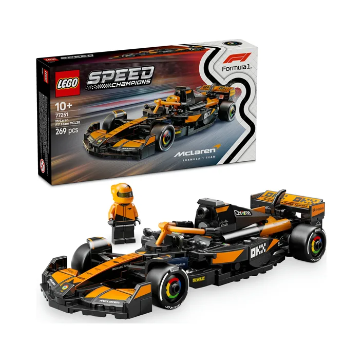 Конструктор LEGO Speed Champions Автомобіль для перегонів McLaren F1 Team MCL38, 269 деталей (77251)