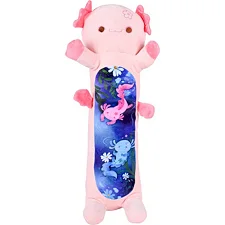Мягкая игрушка-подушка "Аксолотль-батон" HKF2206(Pink) размер 100 см