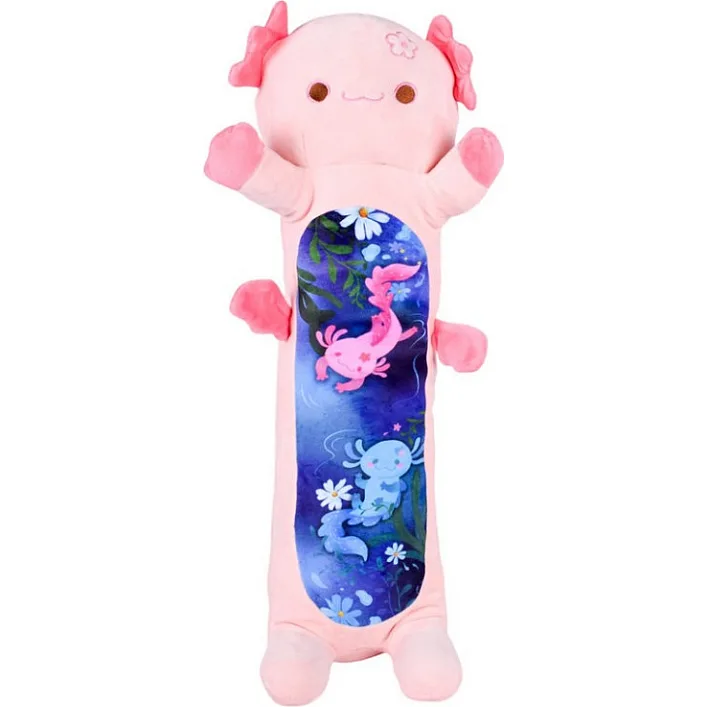 М'яка іграшка-подушка "Аксолотль-батон" HKF2206(Pink) розмір 100 см