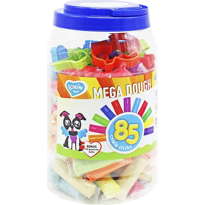 Набір для ліплення з тістом Mega dough 85 sticks 41227 TM Lovin (Різ2722)