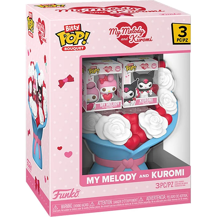 Набір ігрових фігурок BITTY POP! Bouquet серії "Sanrio" - МАЙ МЕЛОДІ ТА КУРОМІ
