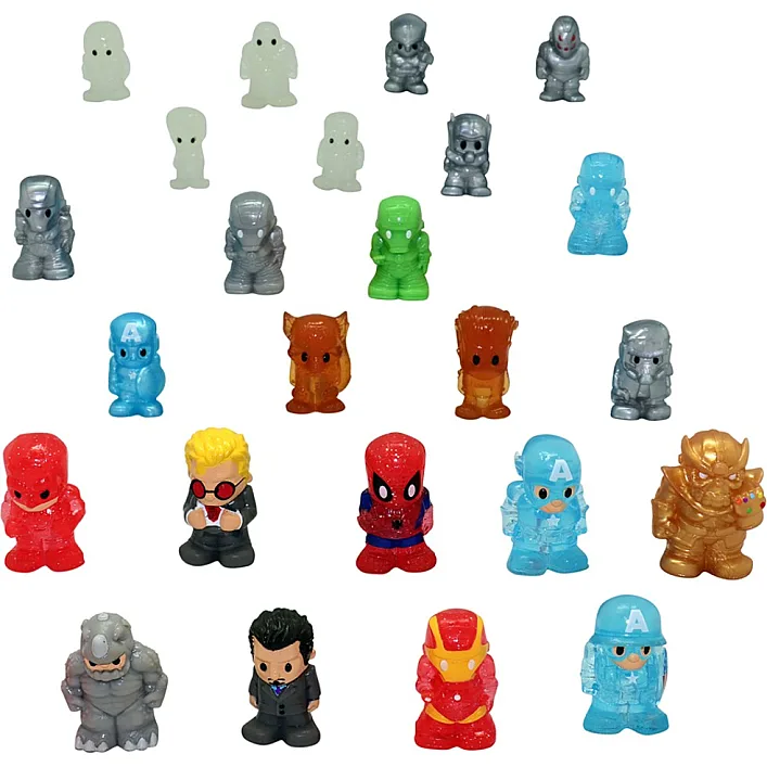Набор игровых фигурок OOSHIES – АДВЕНТ-КАЛЕНДАРЬ МАРВЕЛ (24 фигурки) 23296 (Хло3296)