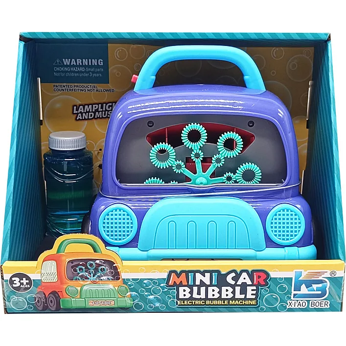 УЦЕНКА!!! Генератор мыльных пузырей "Mini Car Bubble" Bambi КВ1285-PURPL-UC свет, звук