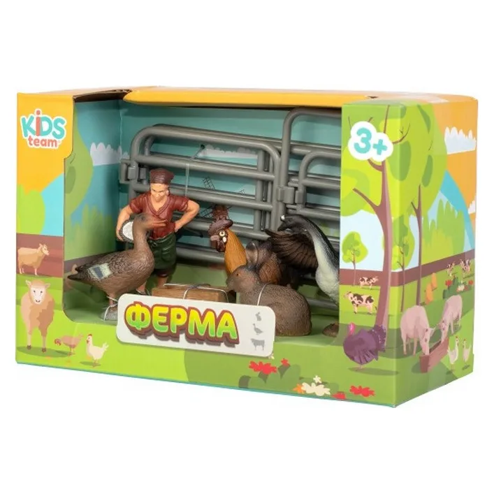 Детский игрушечный набор "Ферма" Q9899-X14_3 гусь, утка, петух