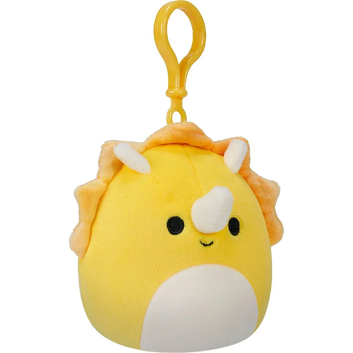 М'яка іграшка на кліпсі SQUISHMALLOWS – ТРИЦЕРАТОПС (9 cm)