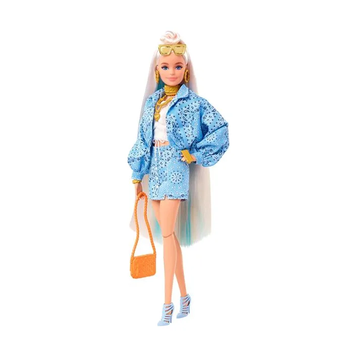 Кукла Barbie Экстра Блондинка с пучком на распущенных волосах 29 см (HHN08)