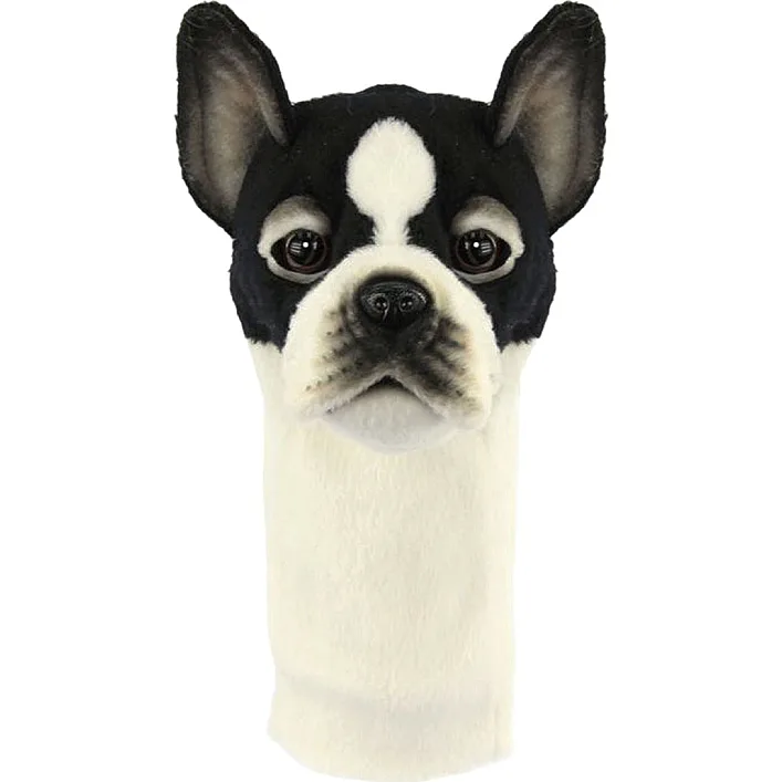 Плюшевий чохол-іграшка ключки для гольфу Французький бульдог, Hansa, 22см, арт.8273