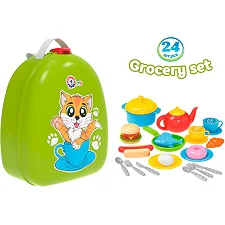 Рюкзак с набором посуды и продуктами, 24 элемента