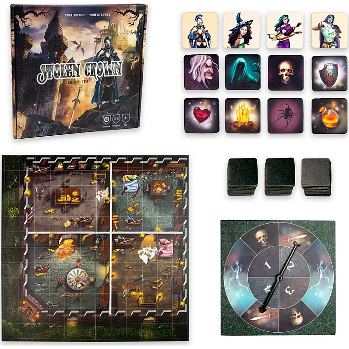 Настільна гра Stolen Crown 30811 рулетка зі стрілкою, ігрове поле