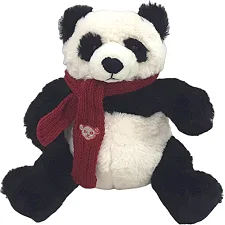 Панда с шарфом мягконабивная, 25см (Мяк8599)