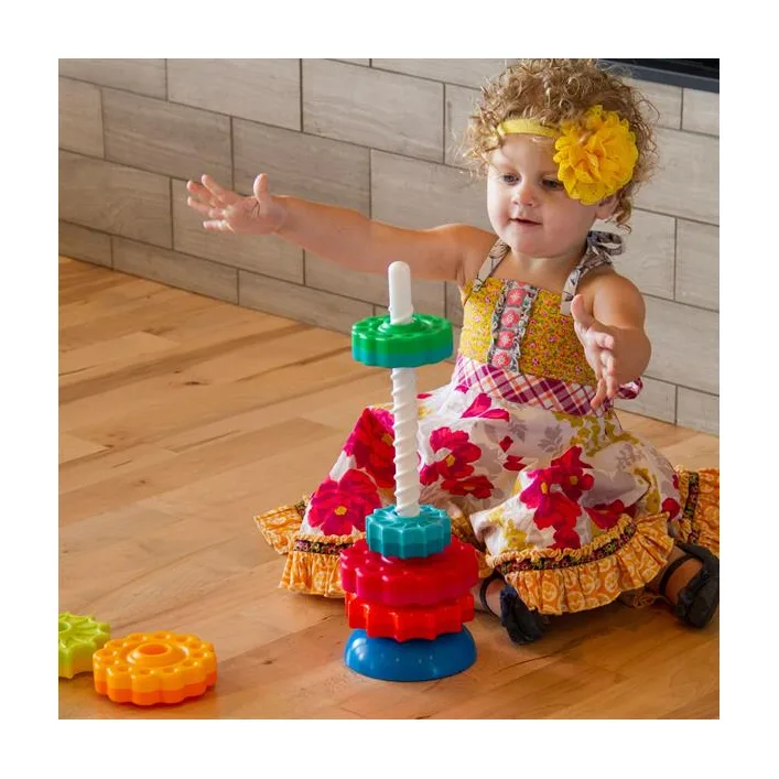 Винтовая пирамидка Fat Brain Toys SpinAgain тактильная (F110ML)