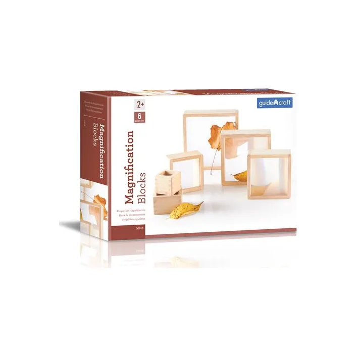 Набор Guidecraft Natural Play Блоки с увеличительными стеклами, 6 шт. (G3018)