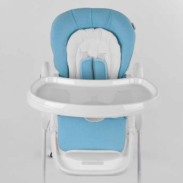 Стульчик для кормления Toti W-48406 (1) мягкий PU, мягкий вкладыш, 4 колеса, съемный столик, в коробке
