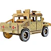 Деревянный 3D конструктор "HUMVEE" Puz-00927 р.22*11*12,5см PuzzleOk (Дер9926)
