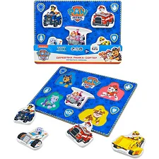 Деревянная игрушка "Щенячий патруль", пазлы-вкладыши